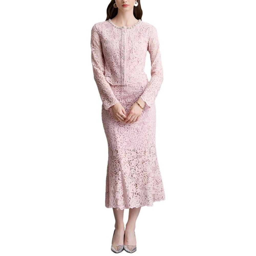 Dza Womens  2Pc Blouse & Skirt Set